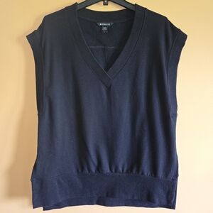 Athleta Retroterry V-neck Sweatshirt Vest, L (PTP=22")